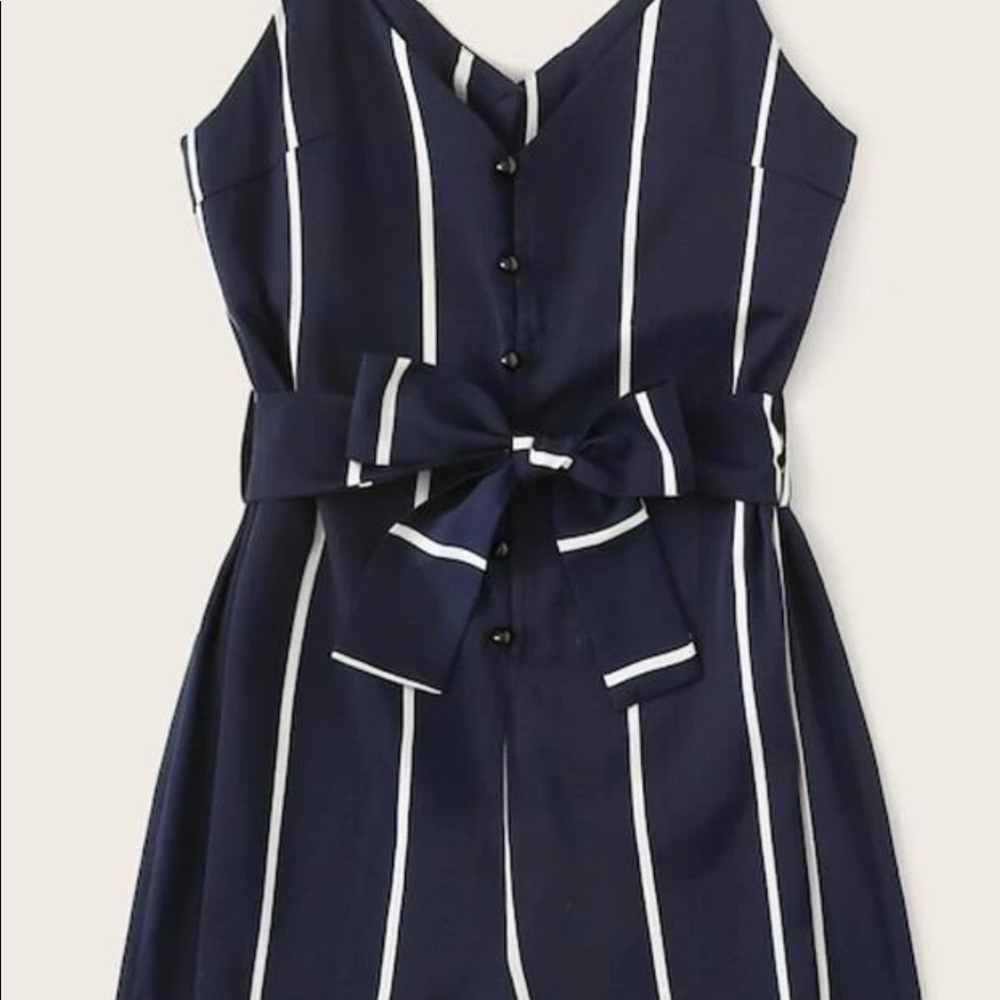 ROMPER black/white stripped